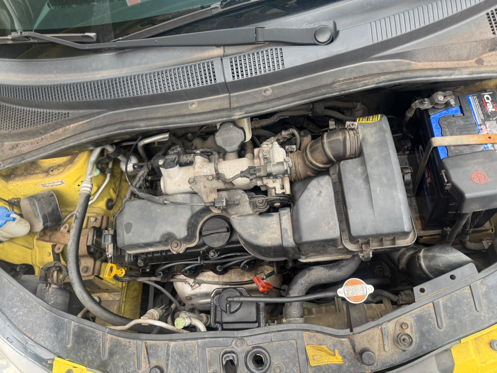 Visão geral do motor antes do procedimento